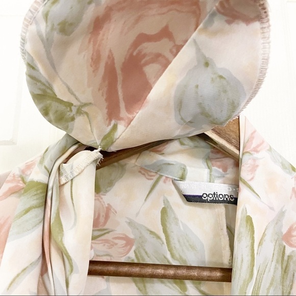 Vintage Melrose Options Faux Wrap Floral Blouse - Picture 6 of 6